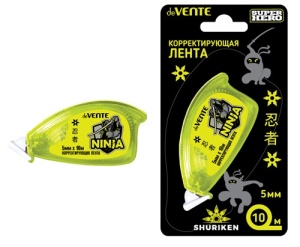 Корректирующая лента " deVente " SuperHero, желтый, 5мм*10м, картонный блистер, европодвес
