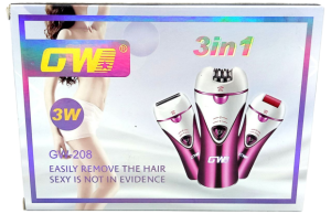 Эпилятор аккумуляторный 3в1, GW-208, USB, 23*16см, в кор. 