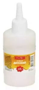 Клей ПВА " Глобус " с дозатором 65гр, на карамельной основе
