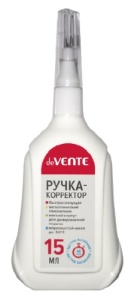 Корректирующая ручка " deVente " 15мл, (ЦЕНА ЗА 12ШТ) мет. наконеч. на хим. основе, морозоуст. 