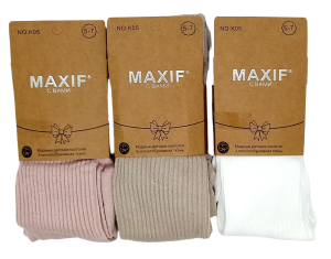 Колготки дет. "MAXIF" возр. 5-7, (ЦЕНА ЗА 1ПАРУ), хлопок, микс