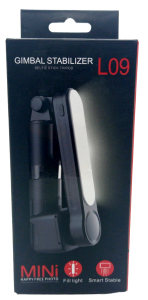 Монопод трипод стабилизатор для Tik-Tok, Bluetooth Gimbal L09 / одноостный, складной  LED подсветка