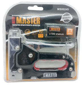 Степлер мебельный 16*12см New Master (100 скоб 8мм), блистер