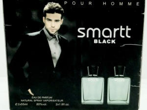 Духи муж 2в1 "Smartt Black" 2х55мл, POUR HOMME, в кор