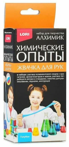 Опыты Химические. Жвачка для рук "Голубая" 20*8*4см, в кор.