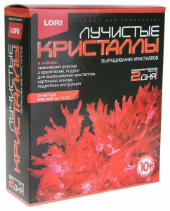 Выращивание кристаллов "Красный кристалл" 14*12см, в кор.