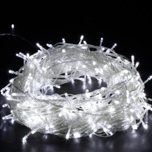 яяя Гирлянда 500LED 18м, белая., белый провод