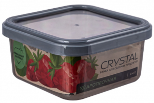 Банка для сыпучих продуктов Crystal 0,4л 34*19см
