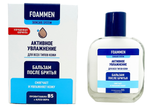 Бальзам после бритья "FOAMMEN" 100мл, для всех типов кожи, Алоэ Вера, Провитамин В5, в кор.