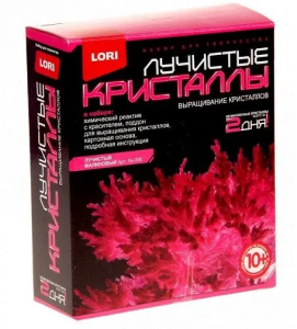 Выращивание кристаллов "Малиновый кристалл" 14*12см, в кор.
