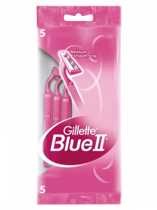 Набор станков "Gillette Blue 2" 2 лезвия, 5шт в пакете