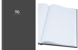 Записная книжка А4 96л. ГРАФИТ - 1, перепл. 7БЦ, глянц.ламинация