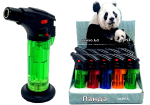 Зажигалка - Горелка с подставкой 10шт (ЦЕНА ЗА 10ШТ) Панда   микс