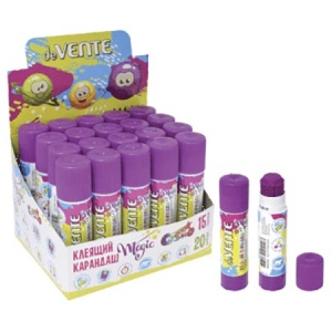 Клей-карандаш /30шт deVente Cosmo Magic 8гр, сиреневый, основа PVA, картонный дисплей