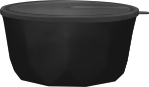 Салатник Plast Team BLACK с крышкой 3,1 л
