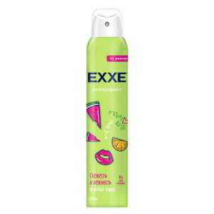 Дезодорант спрей женский "Exxe" 200мл Fruit kiss, Свежесть и нежность