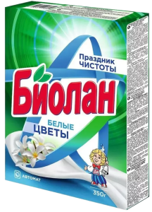 Стиральный порошок Биолан 350гр, белые цветы, автомат