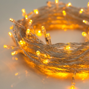 яяя Гирлянда 13м желт. 200 led белый провод 