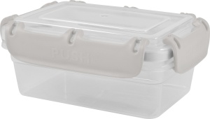 Контейнер для продуктов Plast Team, 0,4л, 10х14х6см, с защелками и силикон. вставкой