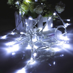 яяя Гирлянда 25м белый 400 led белый провод 