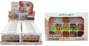 Тени для век "ANYLADY" 15гр, 12*8см, 12шт в уп (ЦЕНА ЗА 1ШТ), микс, в кор.