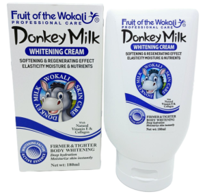 Крем Отбеливающий "Donkey Milk" 180мл, смягчающий и восстанавл., в кор.
