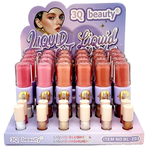 Румяна жид. + Хайлайтер "3Q Beauty" 25гр, 24шт (ЦЕНА ЗА 1ШТ) микс