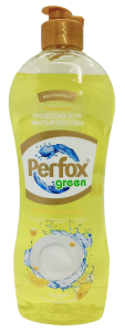 Средство для мытья посуды, Perfox green 500мл, fresh lemon