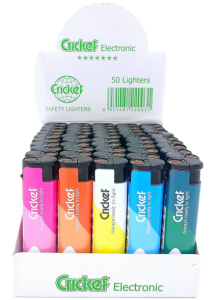 Зажигалки Cricket турбо с фонариком / 50шт (ЦЕНА ЗА 50ШТ)