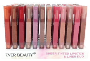 Помада-карандаш для губ Ever Beauty (2в1) 72шт (ЦЕНА ЗА 1ШТ) микс