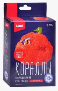 Выращивание кристаллов. Кораллы "Красный коралл" 12*19см, в кор.