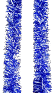 Мишура (9см*1,9м), синяя, (ЦЕНА ЗА 10ШТ)