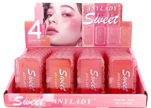 Румяна "Anylady" 5гр (палетка) 7,5*4,5см, 24шт (ЦЕНА ЗА 1ШТ) микс