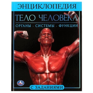 А2 Энциклопедия "Тело человека", с развивающими заданиями, 20х27см