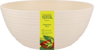 Салатник Sugar&Spice Cardamom 4,1л, 25*25*11см, цв. шампань
