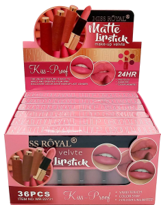 Помада для губ, матовая (6в1) набор "Miss Royal" 3.8гр., микс, в кор.