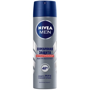 Дезодорант спрей муж. 150мл "Nivea Men" ОРИГИНАЛ Серебряная защита