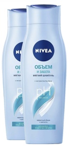 Шампунь Nivea, 250мл, мягкий, с экстрактом бамбука, для волос лишенных объема
