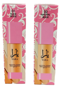 Тональный основа YARA SPF 15, 50мл, (№1 / № 2) микс в кор. 