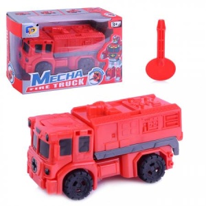 Машина-трансформер "Mecha. Пожарная машина" 10*7см, в коробке