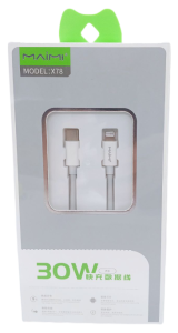 Кабель USB Maimi X78 Type-C to Lightning PD, 30Вт, 2м (белый)