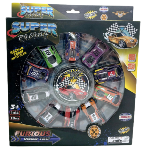 Набор машинок 10в1, 7см, инерц. в кор. 32*28см, в кор.