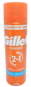 Гель для бритья Gillette FUSION, 200мл, защита и увлажнение
