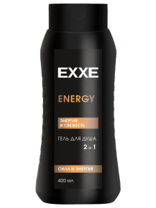Гель для душа мужской 400мл. "Exxe" 2в1 Energy, энергия и свежесть, сила и энергия
