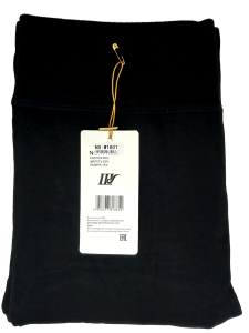 Лосины бесшовные, (8XL) 200D хлопок, начес., черн. в пакете