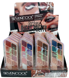 Тени для век "Savencool" 10,8гр, 24шт в уп (ЦЕНА ЗА 1ШТ), микс