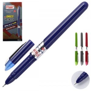 Ручка шариковая "Flair" Writo-Meter DX (ЦЕНА ЗА 12ШТ) синяя 0,6мм, 10км продолж. письма, в кор.
