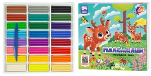 Пластилин "Луч" ZOO 24цв, 360г, картонная упаковка