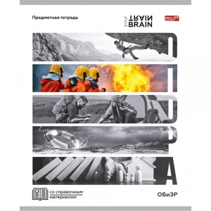 Тетрадь предм. 48 л. (Б/Л) (ЦЕНА ЗА 1ШТ) КЛЕТКА Контрасты ОБиЗР, справ. материал