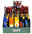 Зажигалка "Тигр" металл с фонариком, 25шт (ЦЕНА ЗА 25ШТ) микс